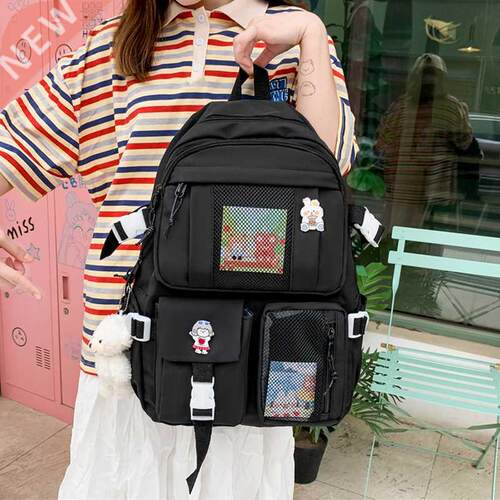 simple women backpack for Teenage girls Waterproof school ba