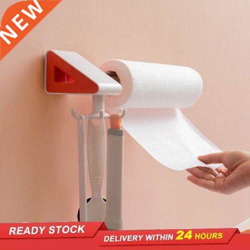 New rotating hook towel rack bathroom wall rack free