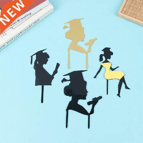 Class Of 2022 Graduation Acrylic Cake Topper Gold Congrats
