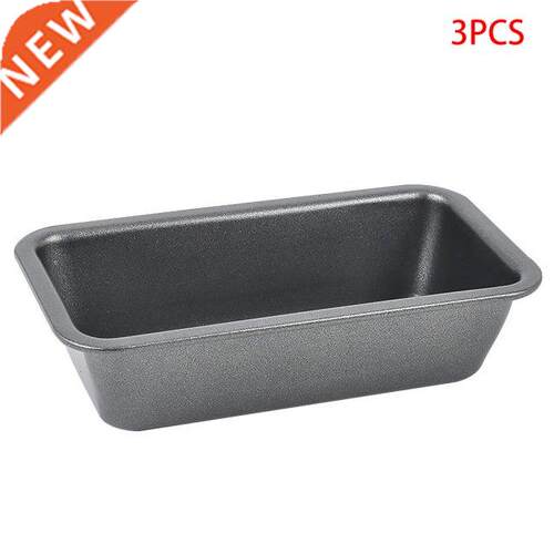 3pcs Loaf Pan Rectangle Toast Bread Mold Cake Mold Carbon St
