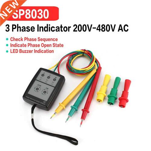 SP8030 3 Phase Rotation Tester Digital Phase Indicator