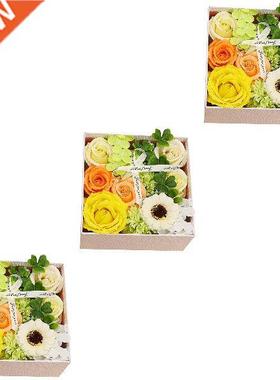 3 Boxes Romantic Soap Flower Carnation Gift Box
