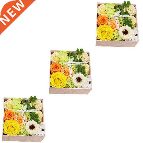 3 Boxes Romantic Soap Flower Carnation Gift Box