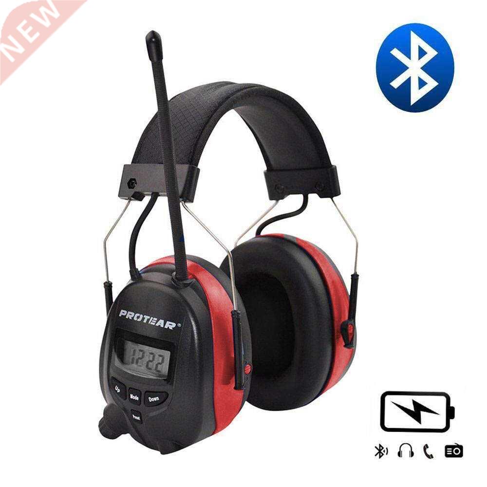 Protear NRR 25dB Hearing Protector Bluetooth AM/FM Radio Ear