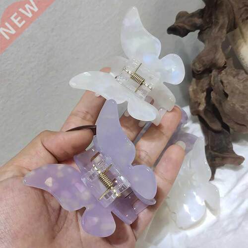 2022 Summer Small Purple Butterfly Hair Claws Hairpin Cute T
