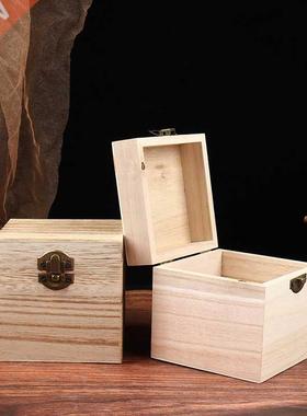 1PC Retro Wooden Box Postcard Storage Organizer Box Retro Je