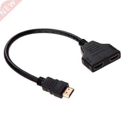 HDMI male to HDMI female adapter cable connection 0 cm (bla