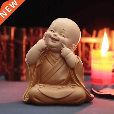 Buddhist Small Monk Statues Ornament Figurine Sculpture Hand