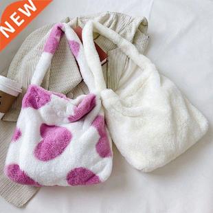 Fluffy Plush Bags Women Female Handbag Underarm Bag 2021