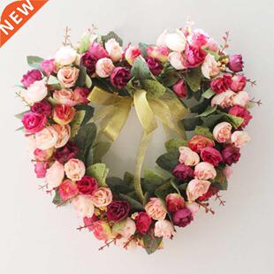 Valentine's Day Artificial Wreath Weddind Party Fron