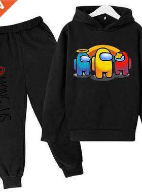 Ge Tops+Pants 2Pcs Set Girl oys 4-14 Years Children Carto