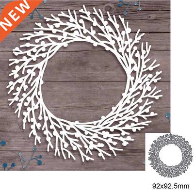 Wreath Of Branches Metal Cutting Dies For  Scrapbook Cut