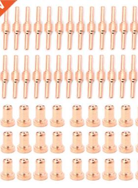 60PCS Extended Long Plasma Cutter Tip Electrodes Nozzles Kit