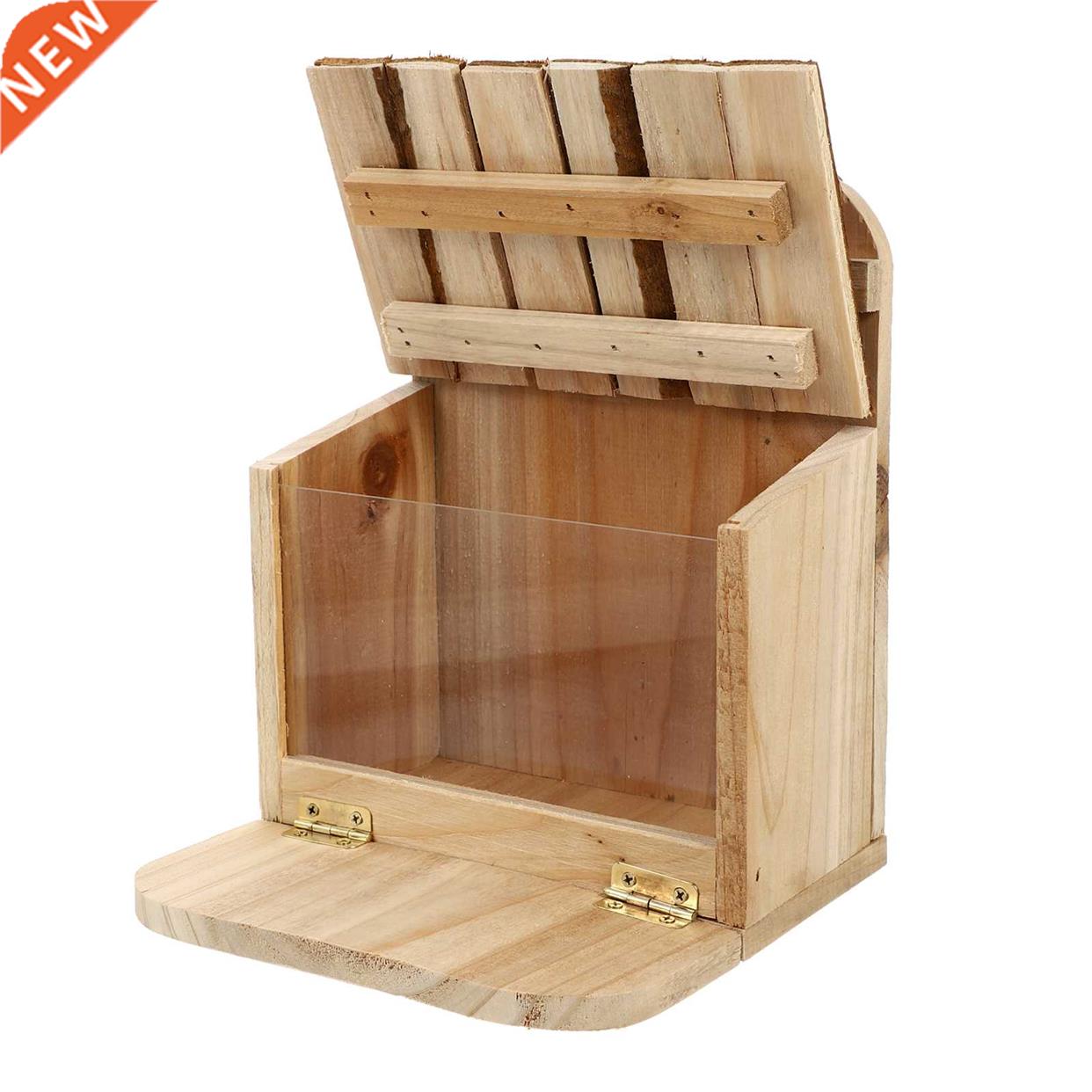 Squirrel Feeder Wooden Picnic Table Food Storage Holder