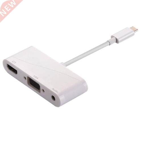 USB C To HDMI VGA Adapter, USB C .1 to HDMI DVI VGA USB .0