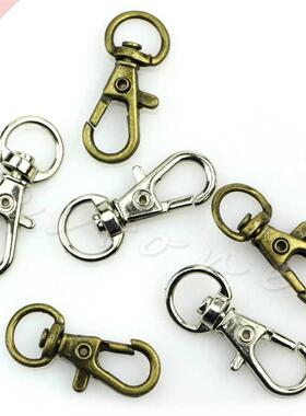 10Pcs Metal Lanyard Hook Swivel Snap Lobster Clasp Clips Cra