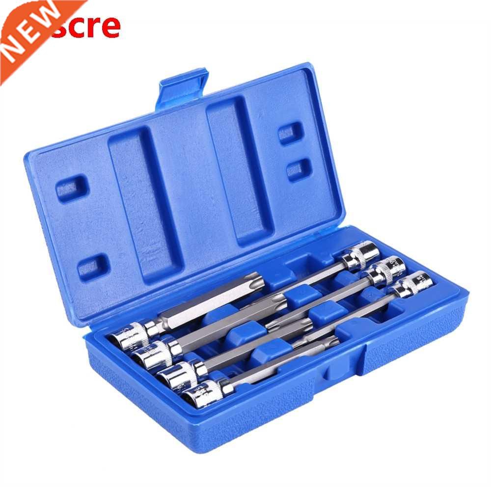 7Pcs 3/8inch Drive Extra Long Torx Star Bit Socket Set T25 T