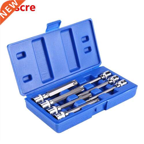 7Pcs 3/8inch Drive Extra Long Torx Star Bit Socket Set T25 T
