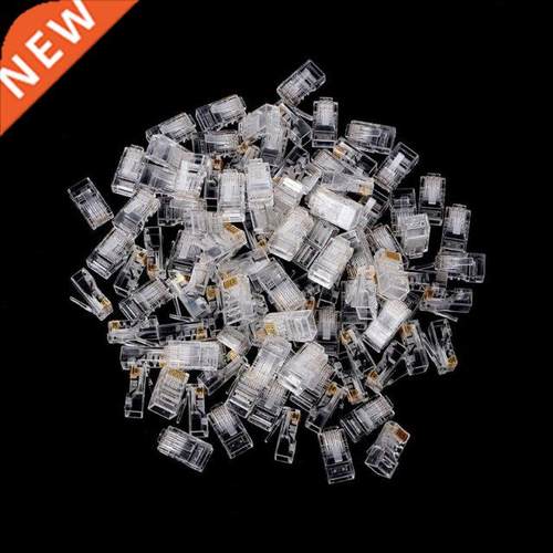 25/100Pcs Gold Plated RJ45 Net Network Cables Modular Plug C
