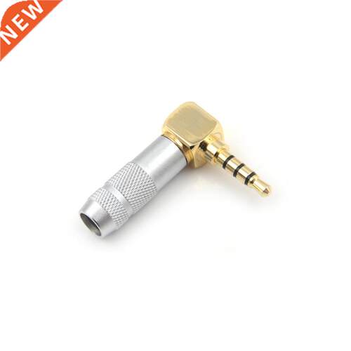 Silver Stereo .5mm 4 Pole 90 Degree Repair Headphone Jack P