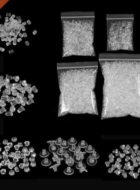 200-2000pcs Soft Silicone Rubber Earring Back Stoppers for S