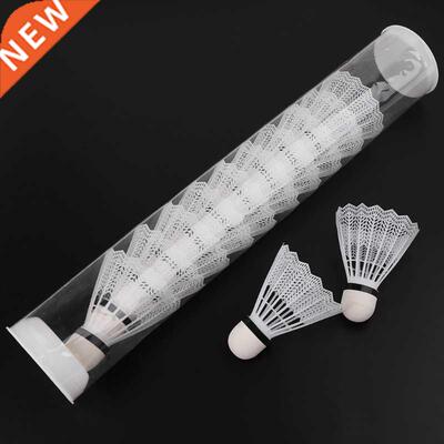 12Pcs White Badminton Plastic Shuttlecocks Indoor Outdoor Gy