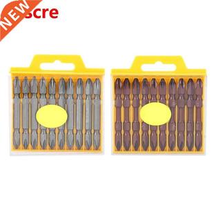 10Pcs Double End Cross Screwdriver Bit Chrome Vanadium Alloy