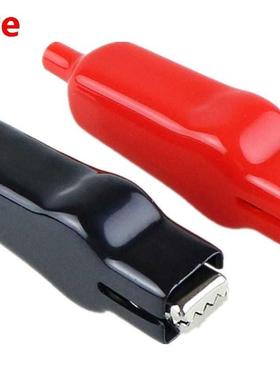 2PCS Sheathed Alligator Clips Electrical DIY Test Leads Alli