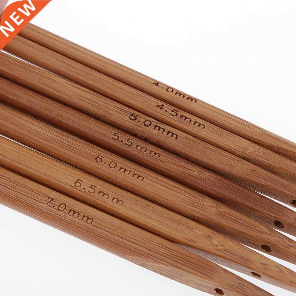 7 PCS Bamboo Knitting Needles Double Pointed Set (4.0mm To