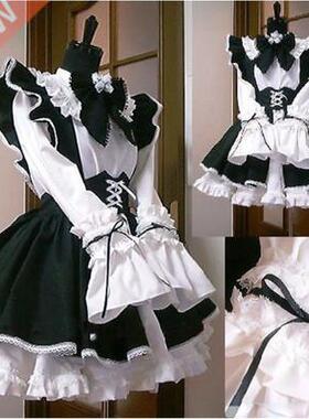 Women Maid Outfit Lolita Dress Cute Горничная Anime