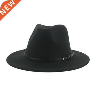 Bowler Hat Hats for Women Men Winter Felted Fedoras Luxury D