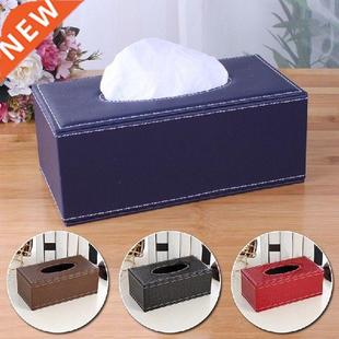 Boxes Home Leather Organizer Cosmetic Desk Tissue Makeup