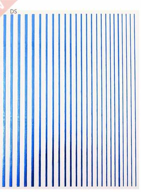 Gradient Stripe Wave Lines 3D Nail Art ers Self Adhesive Mul