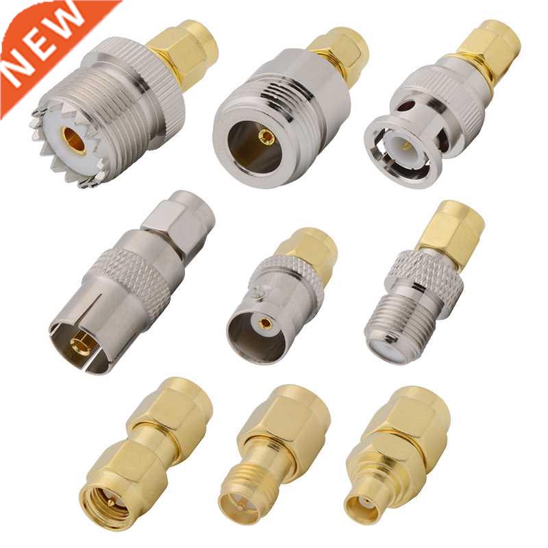 9Pcs/lot SMA Male Plug to UHF SO29 N BNC TV F RP-SMA MCX Ma