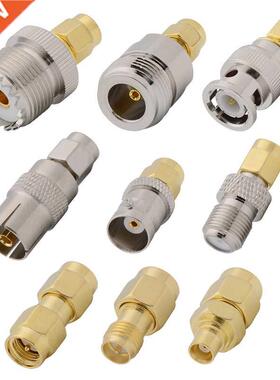 9Pcs/lot SMA Male Plug to UHF SO29 N BNC TV F RP-SMA MCX Ma