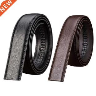 Men's Belt Luxury PU Leather Automatic Ribbon Waist Strap Be