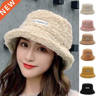 Lamb Wool Faux Female Fisherman Hat Fur Warm Thicken Teddy V