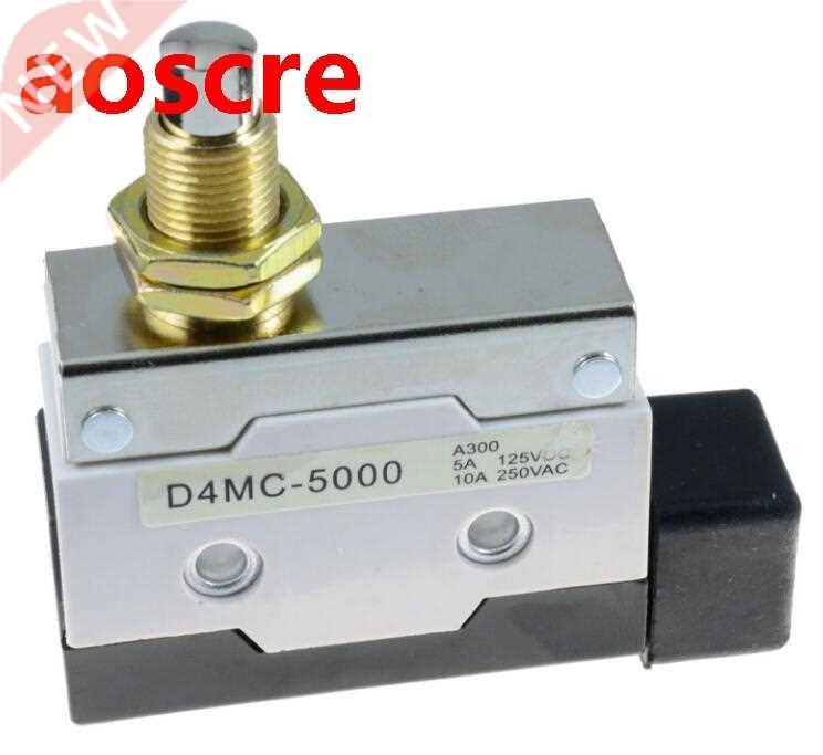 Push Button Plunger Micro Limit Switch SPDT 250VAC 10A D4MC-