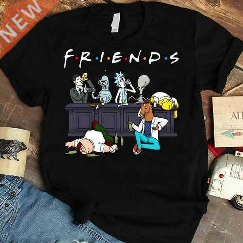 nd FRIENDS Tshirt Femme Letter Print Graphic Tees Women T-sh