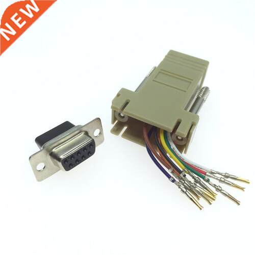 High Quality DB9 Female To RJ45 Female DB9 To RJ45 Adapter C