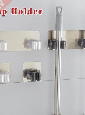 Bathroom Powerful Stick Hook Toilet Non-Trace Mop Hanging
