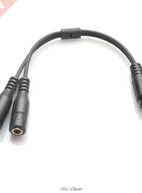 3.5mm Stereo Audio Male to 2 Female Headphone Mic Y Splitte
