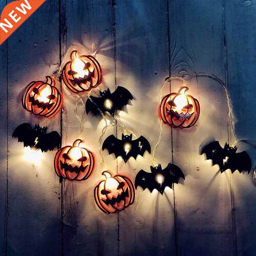 Halloween LED Pumpkin Bat String Lighting Home Indoor Outdoo