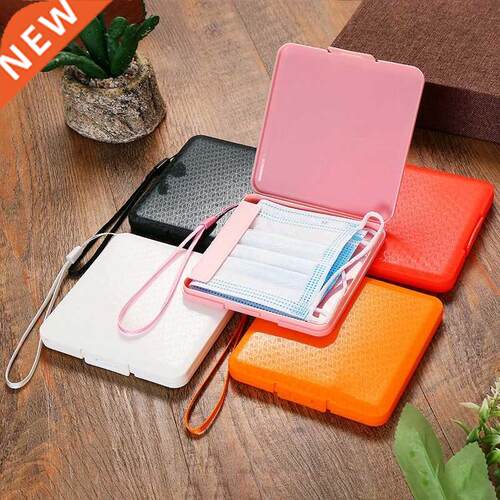 New Cartoon Square Mask Case Outdoor Portable Mask Storage B