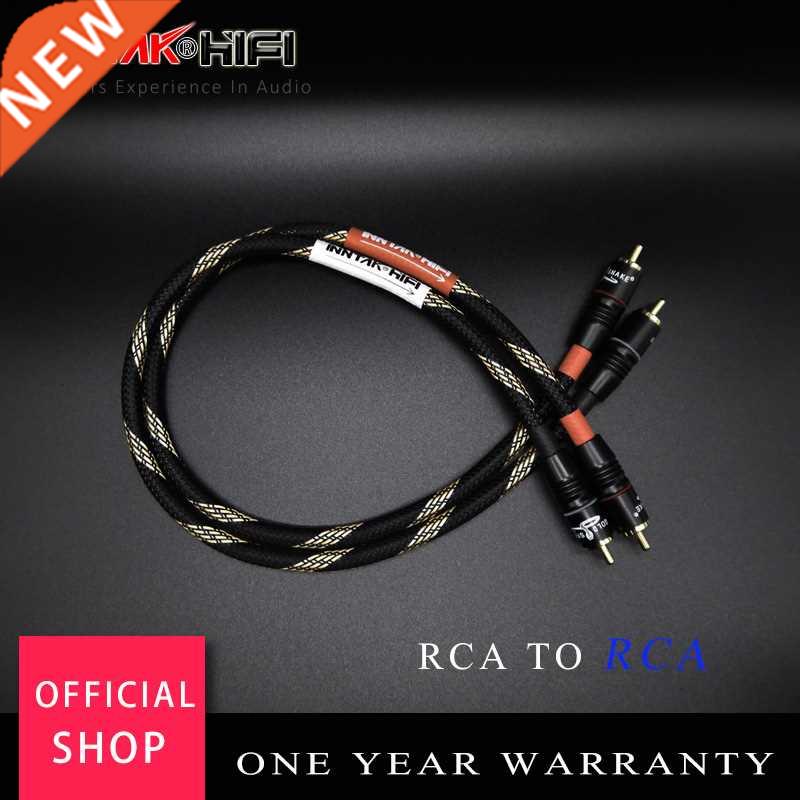 2Pcs/Pair 4N OFC RCA AUDIO Cale Male RCA to RCA HIFI Audio