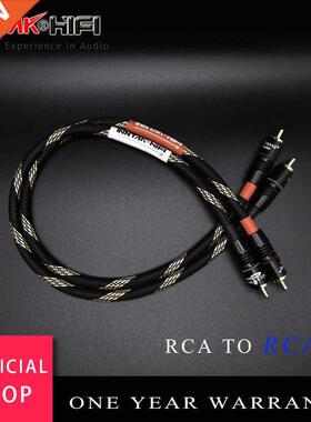 2Pcs/Pair 4N OFC RCA AUDIO Cale Male RCA to RCA HIFI Audio