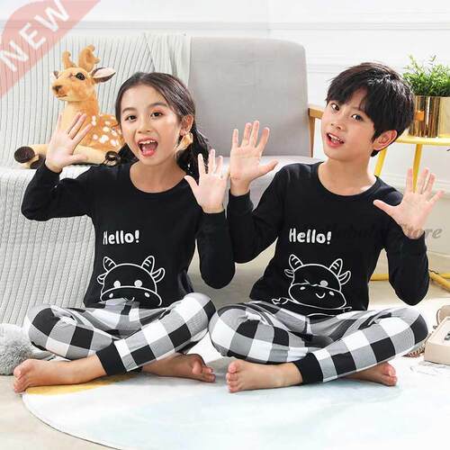 Baby Boy Girl Pajama Sets Korean Spring Pajamas For Kids Sle