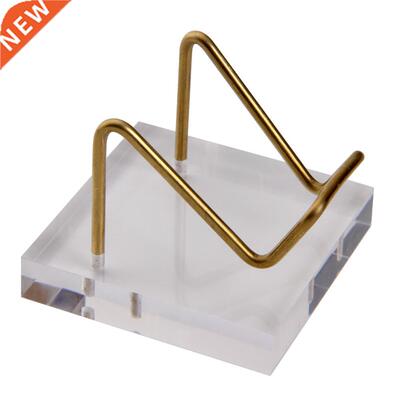 Acrylic Crystal Display Stand Mini Desktop Easel Stands Meta