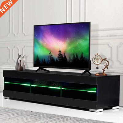 57'' TV Cabinet Modern LED TV Stands Living Room Furniture D