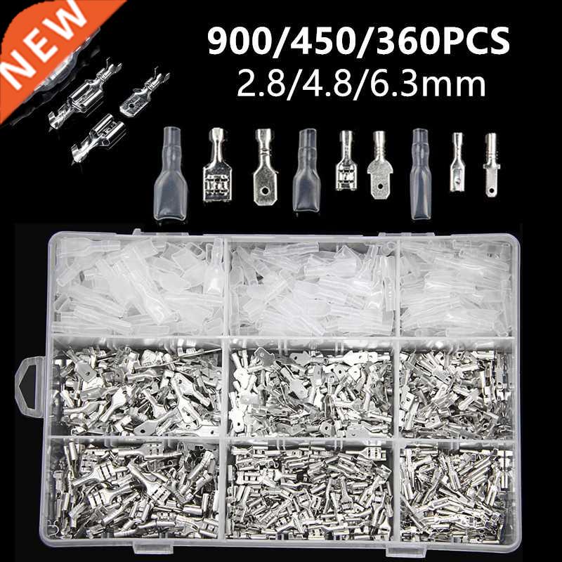 900/450/360PCS 2.8/4.8/6.3mm Crimp Terminals Insulated Seal